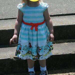 Ladybug Girl for Target Cotton Blue and White Striped Dress (3T)
